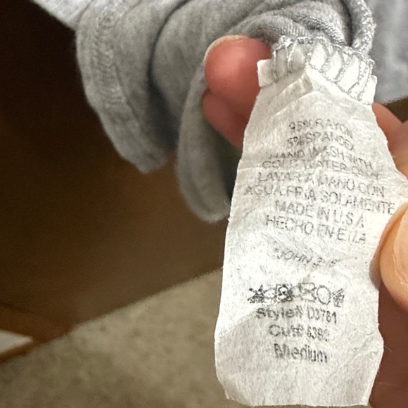 Beeson River Light Gray Ruffle Sleeve Dress - Picture 6 of 6